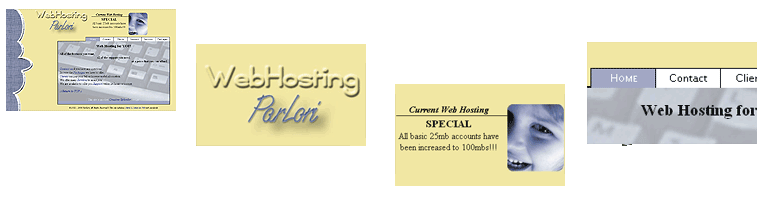 Random snapshots of sites designed by Creative Splendor Web Design & Development
