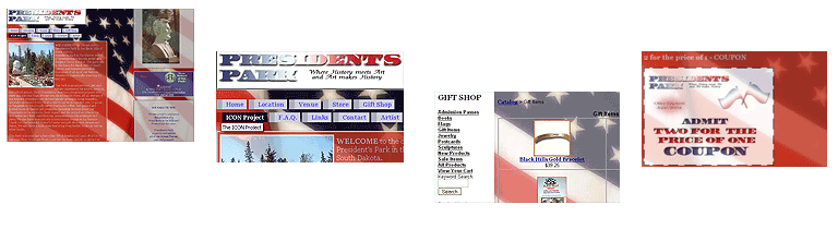 Random snapshots of sites designed by Creative Splendor Web Design & Development